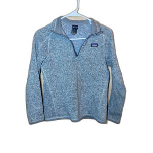 Patagonia Kids Grey Better Sweater 3/4 zip XL Youth